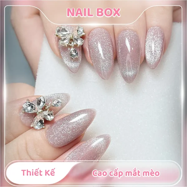 Nail box thiết kế cao cấp mắt mèo