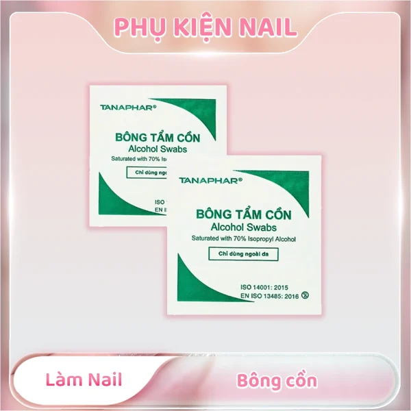 Phụ kiện làm nail bông cồn