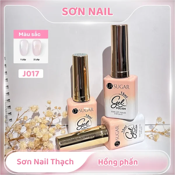 Sơn nail thạch hồng phấn